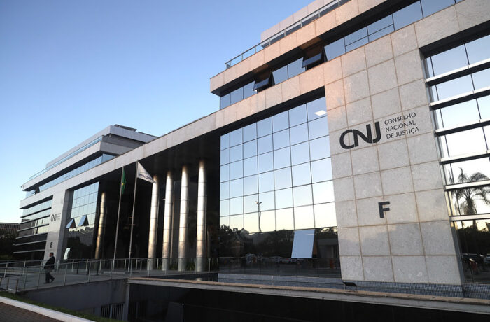 Fachada da sede do Conselho Nacional de Justiça, em Brasília