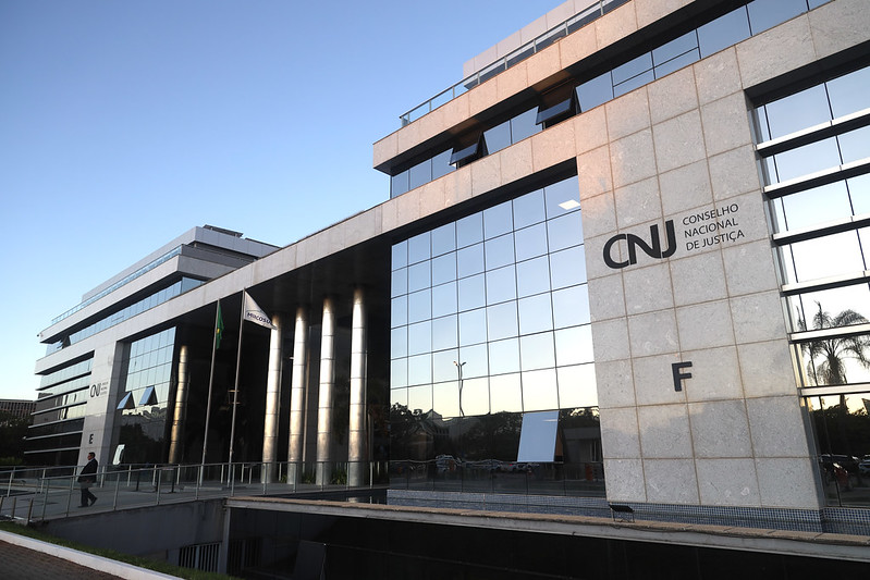 Fachada da sede do Conselho Nacional de Justiça, em Brasília