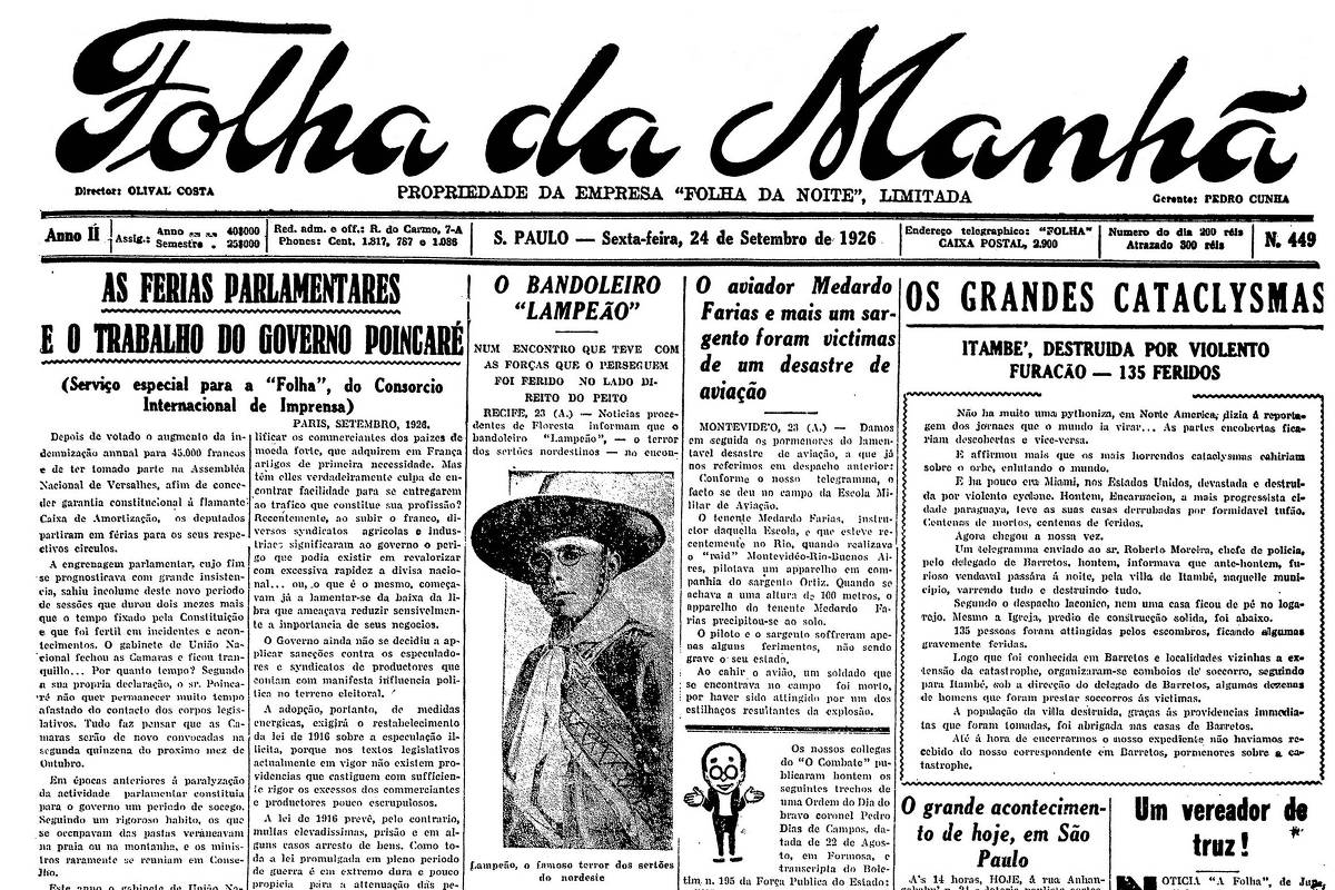 1926: Lampião é ferido em confronto e foge com seu grupo em PE