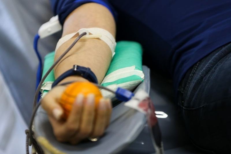 Imagem de arquivo relacionada à doação de sangue.
