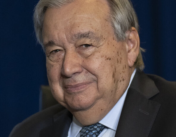 António Guterres, secretário-geral da ONU, em fotografia de arquivo.